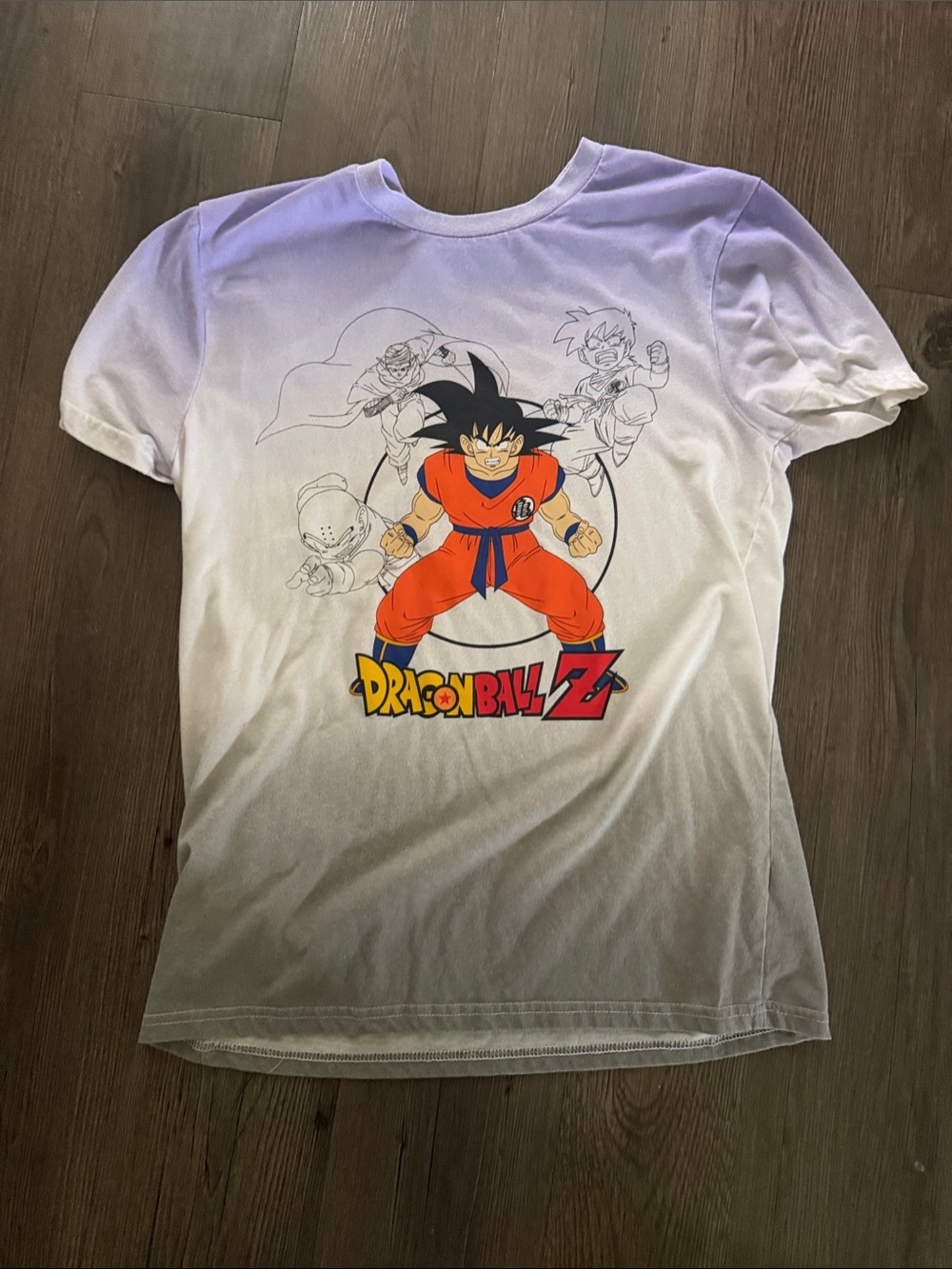 Dragon Ball Z Purple Ombre Graphic Tee with Goku